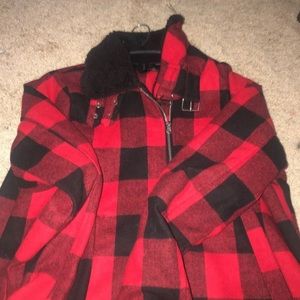 Red and black jacket